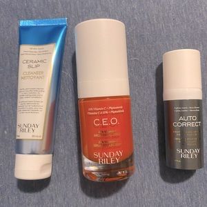 Sunday Riley bundle- all new! CEO/Ceramic Slip/ AutoCorrect